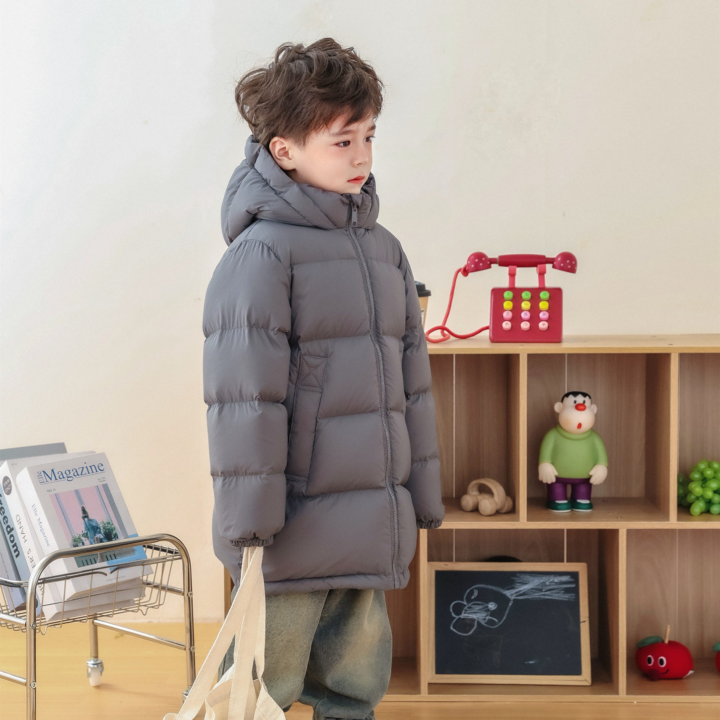 2025新款冬季儿童羽绒服中长款男童女童90白鸭绒加厚保暖洋气外套,淘宝优惠券,粉丝福利购,淘宝优惠卷