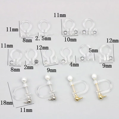 Пластиковые прозрачные невидимые клипсы, серьги, аксессуар ручной работы, аксессуары