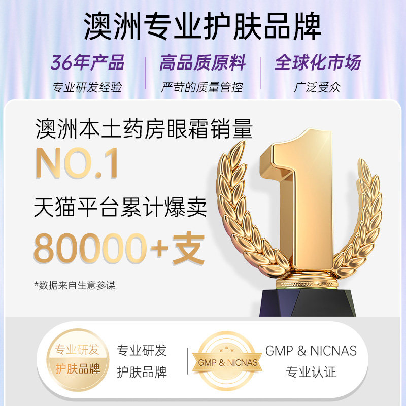 澳洲freezeframe淡化黑眼圈淡眼霜 freezeframe芙日菲海外眼霜