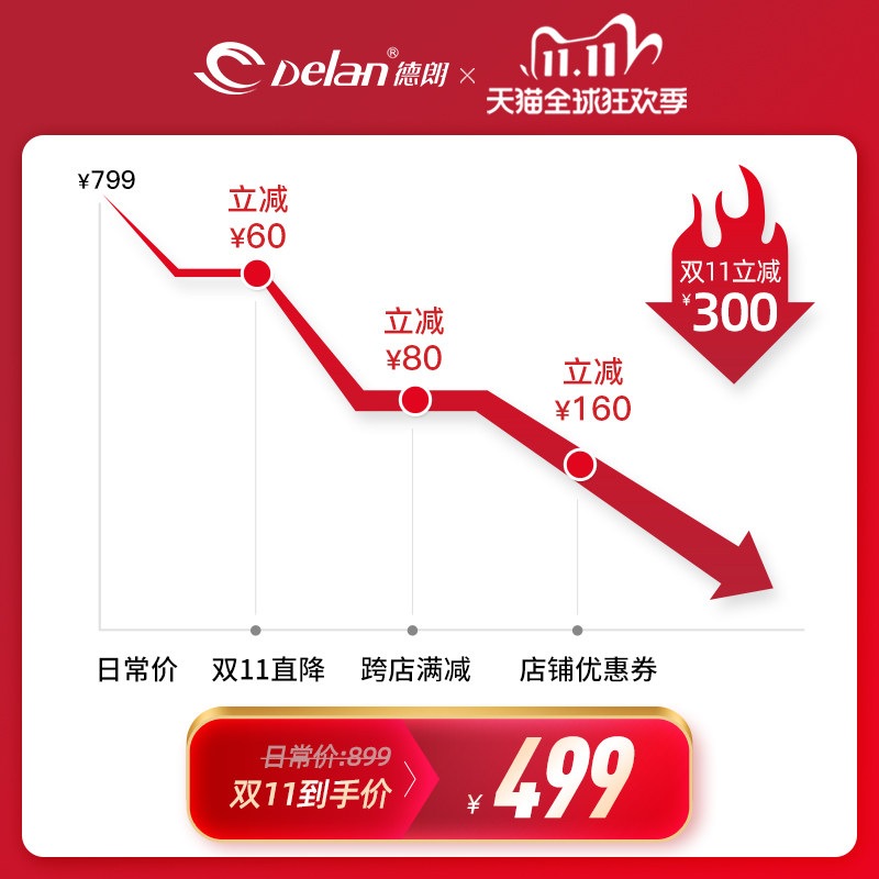 德朗智能可视家用大容量空气炸锅 delan德朗空气炸锅