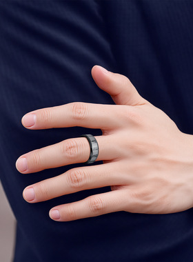 罗马数字不锈钢钛钢指环戒指ring