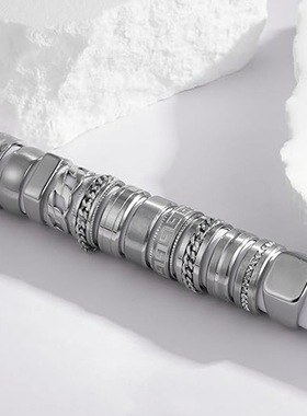 大号13号首饰套装钛钢戒指时尚气