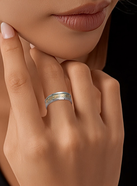 指环夜光大象钛钢不锈钢钛钢动物