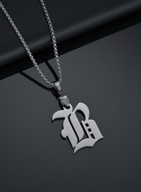 字母军牌铭牌项链吊坠挂件饰品