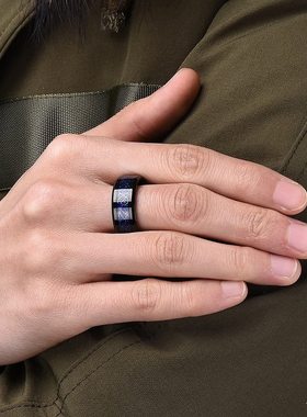 欧美男士ring手饰品黑色套装链条