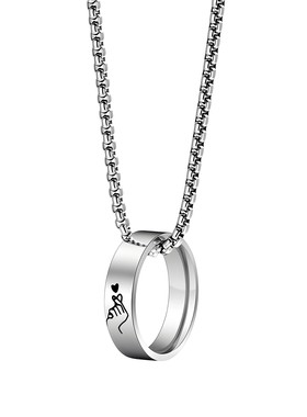 爱你比心情侣闺蜜饰品项坠爱你比