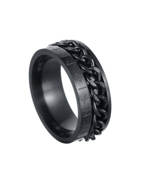 可转动钛钢不锈钢钛钢指环太钢大