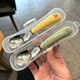 Stainless steel ingot spoon for infants and young children