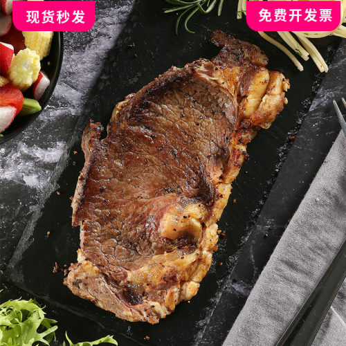 天然黑色纹理岩石板美食面包牛排日本料理拍照托盘复古食品甜品 - 图0