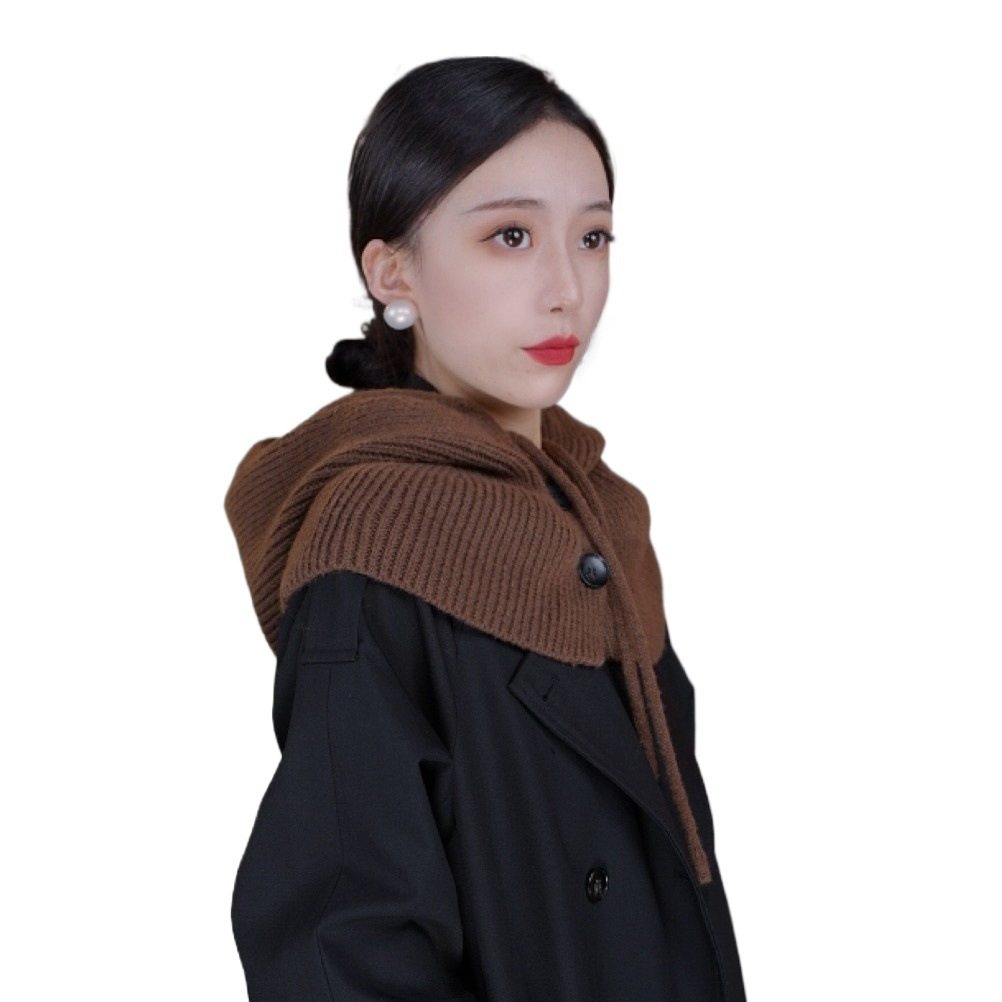 羽绒服领子防脏神器假帽子纽扣可拆卸脖套领口专用搭配护颈针织帽,淘宝优惠券,粉丝福利购,淘宝优惠卷