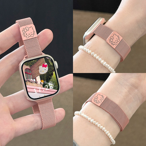 适用华为手表fit4表带fit5金属磁吸腕表fit4pro手表带高级感智能运动watchfit3手带创意fit2女款米兰尼斯腕带 - 图1