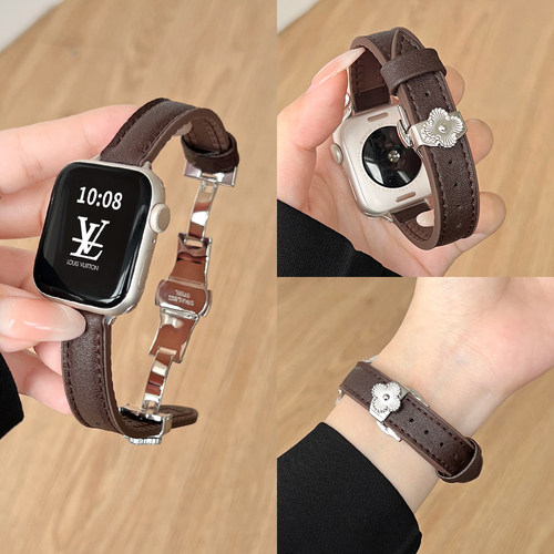 适用vivowatchgt2表带秋冬新款vivo watchgt手表带硅胶皮质蝴蝶扣vivowatch5/3高级2智能iqoowatchgt女款腕带 - 图0