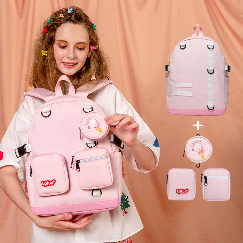 专属 lplus x bd黄鸭潮流双肩包 lplus双肩背包