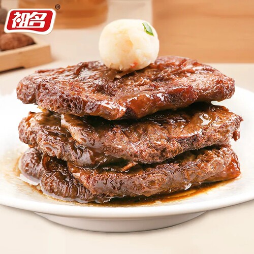 祖名素牛排500g豆干手撕素肉卤味素食零食小吃休闲食品豆干 - 图1
