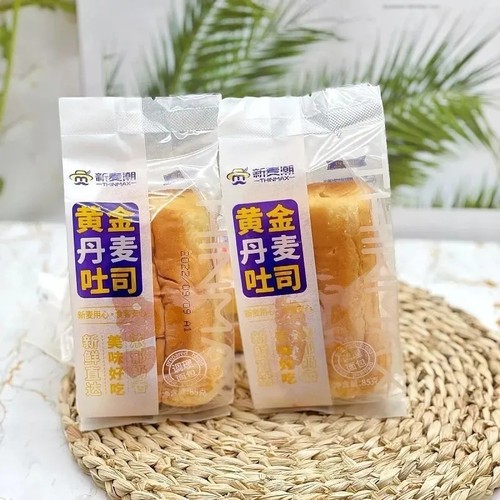 新麦潮面包85克北海道黄金丹麦吐司鲜撕豆大板栗面包早餐代餐零食 - 图0