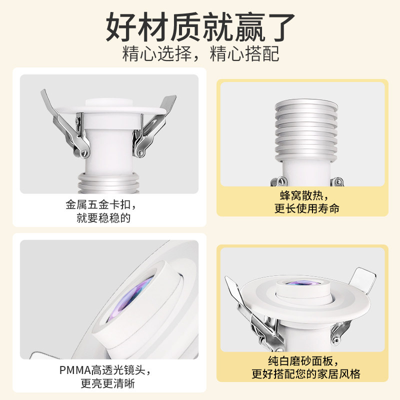 Entrance corridor aisle projection downlight spotlight