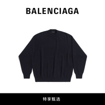(exclusive) BALENCIAGA PARIS SHIA FAMILY BALENCIAGA BACK HEM MENS ROUND-SHIRTS