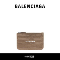 (Special share) BALenciaga Paris Shijia Ms. CASH Crocodile Crocodile Cross zero wallet card holder