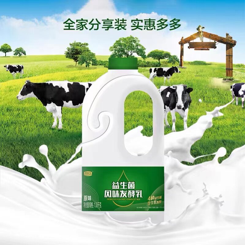 君乐宝益生菌酸奶原味风味发酵乳大桶装早餐奶桶装牛奶大瓶装整箱,淘宝优惠券,粉丝福利购,淘宝优惠卷