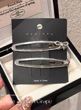掰掰夹~韩版蝴蝶结小花bb夹碎发刘海夹精致简约百搭边夹时尚头饰