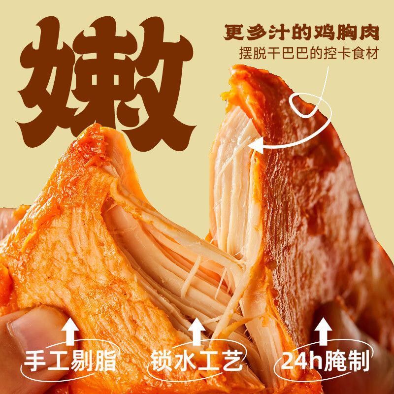 鸡胸肉即食健身代餐低脂鸡小胸解馋饱腹0减低脂肪肥零食开袋食品,淘宝优惠券,粉丝福利购,淘宝优惠卷