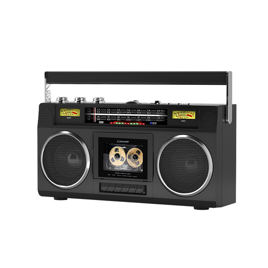Four-speaker cassette player two-channel stereo rechargeable version