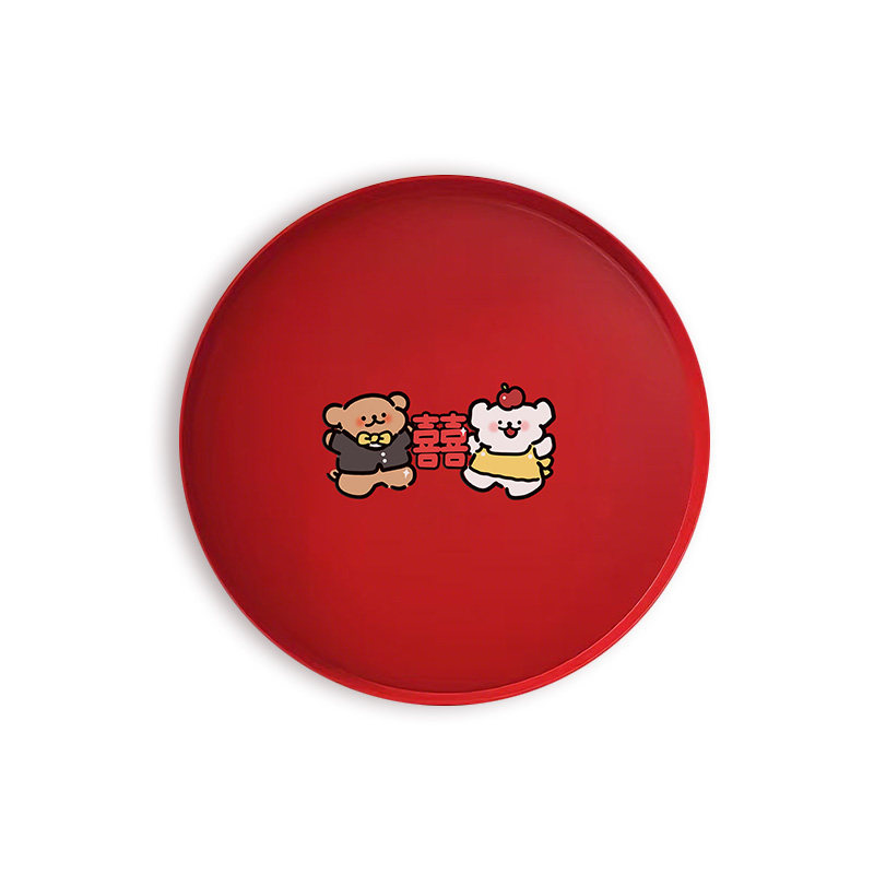 敬茶婚庆用品大全托盘红色喜盘子订婚备婚结婚专用果盘婚礼喜糖盘,淘宝优惠券,粉丝福利购,淘宝优惠卷