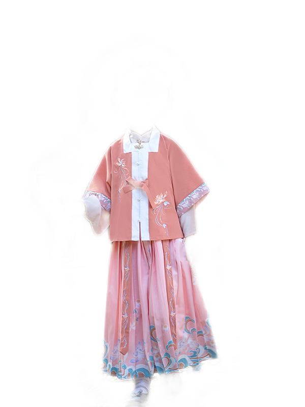 汉服女童春季儿童三件套古风超仙中国风唐装明制春秋款女孩儿童装,淘宝优惠券,粉丝福利购,淘宝优惠卷