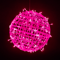 Pink Festoon Lamp String Lights Full of Star lamps Outdoor waterproof Landscape hanging tree Spherical Tree Light Rattan lamp Decorative Lights