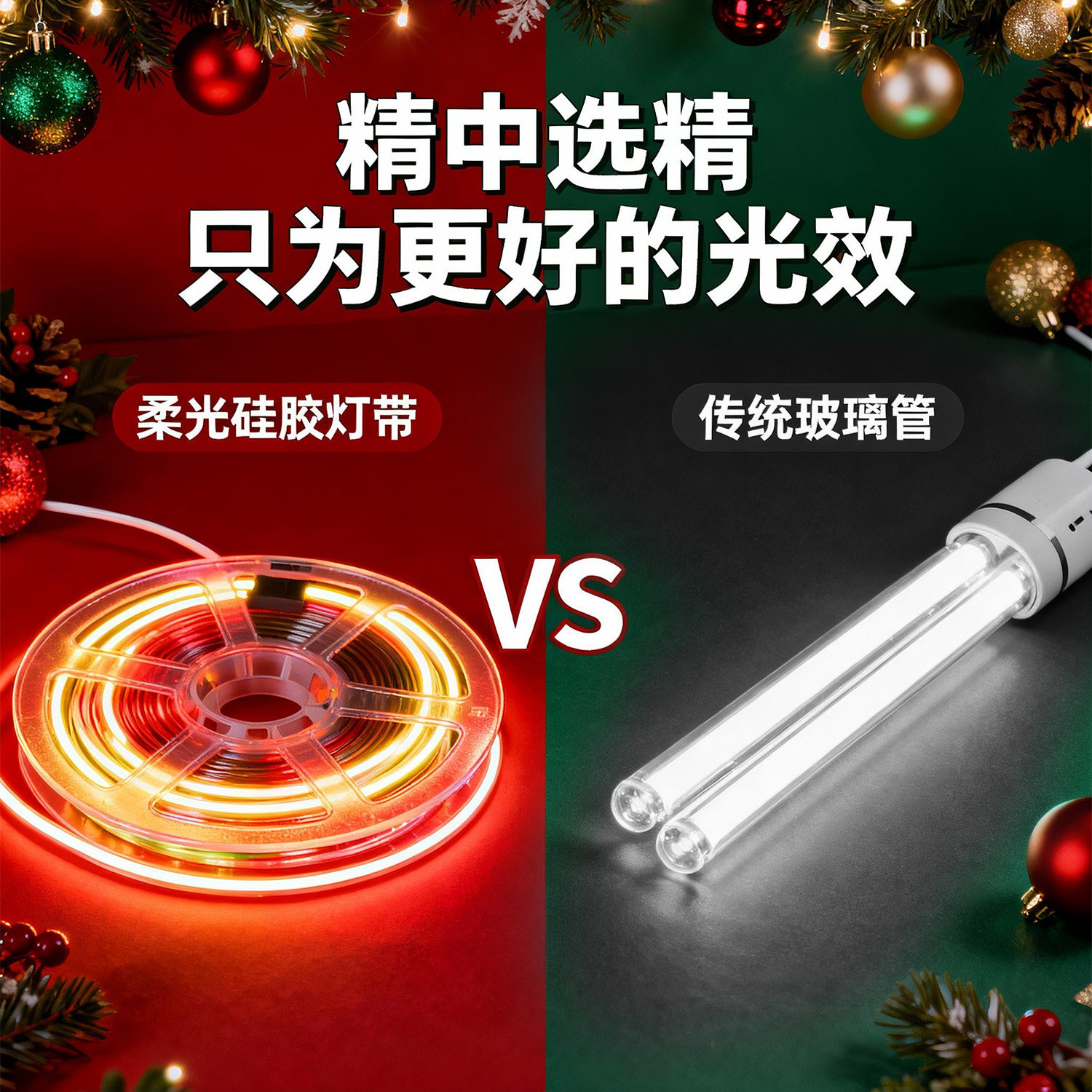 LED发光霓虹灯电竞房洞洞板装饰灯圣诞节氛围场景布置圣诞树铃铛,淘宝优惠券,粉丝福利购,淘宝优惠卷