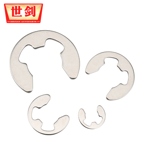 GB896不锈钢开口挡圈E型卡簧e形0轴用挡川1M2M3.5M4M6M7M8弹性C槽 - 图2