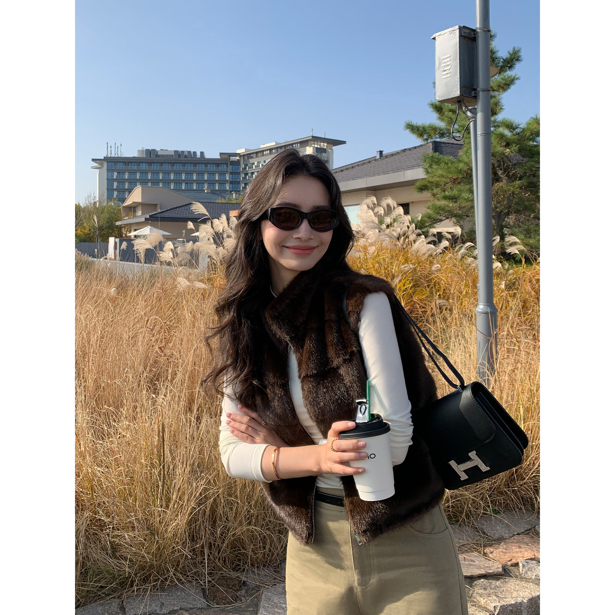 pusumede 慵懒暖意 仿皮草立领毛坎肩马甲女软糯保暖无袖毛毛外套,淘宝优惠券,粉丝福利购,淘宝优惠卷