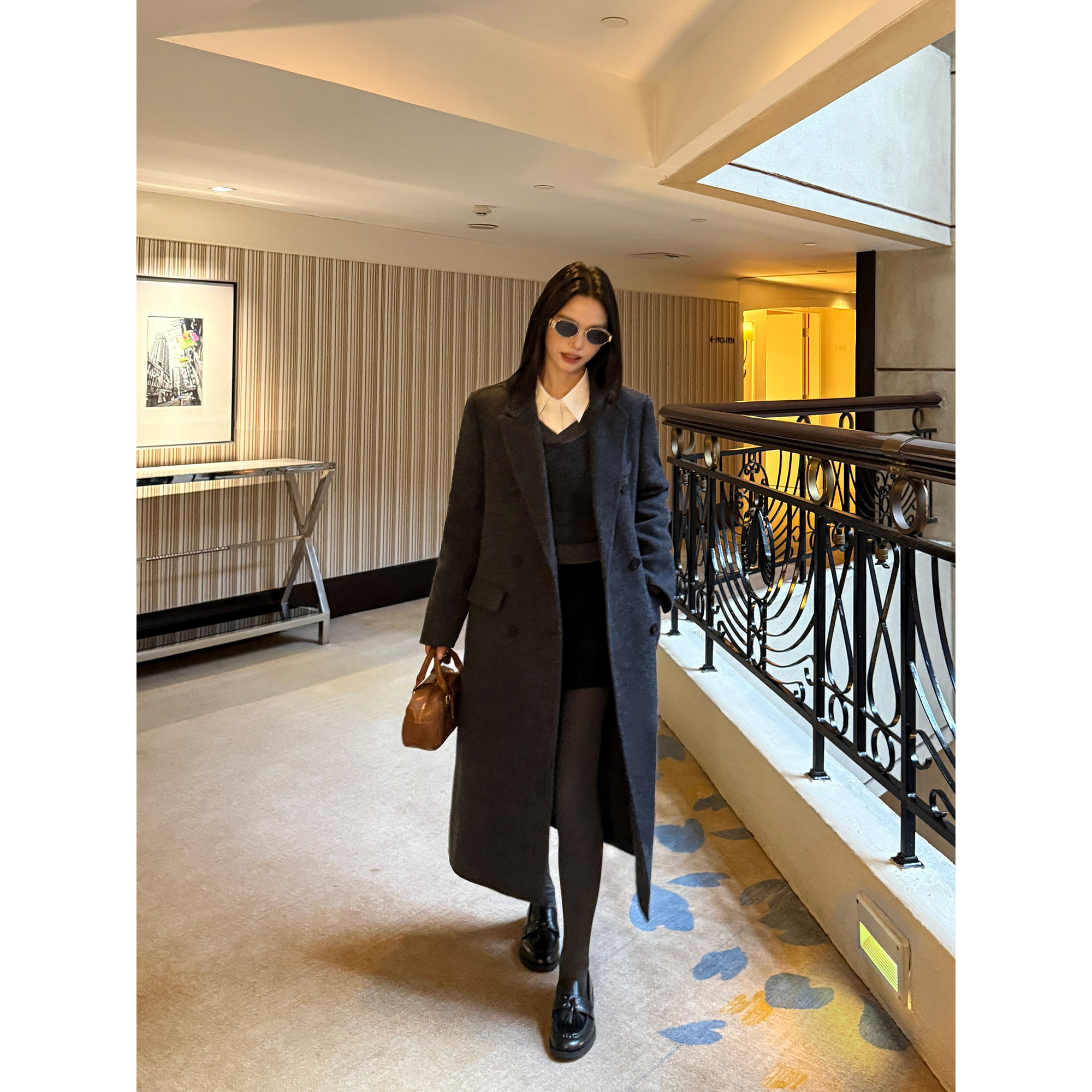 pusumede 气质欧尼 高级感V领套头毛衣女宽松保暖长袖针织衫上衣,淘宝优惠券,粉丝福利购,淘宝优惠卷