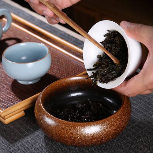茶渣缸茶洗碗陶瓷大号功夫茶烟灰缸茶室专用中式干泡水禅意废茶盂 - 图1