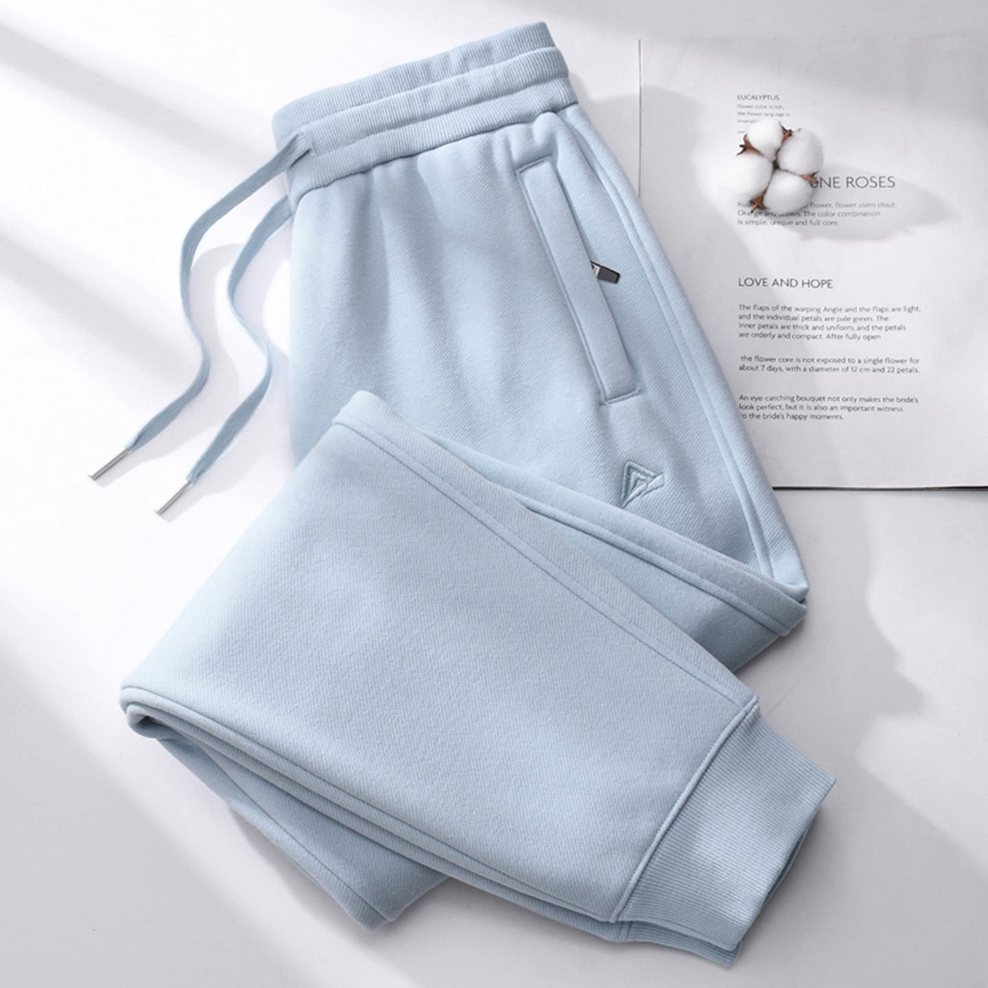 杏色卫裤女2025新款裤子大码加绒冬季女裤宽松束脚运动裤休闲长裤,淘宝优惠券,粉丝福利购,淘宝优惠卷