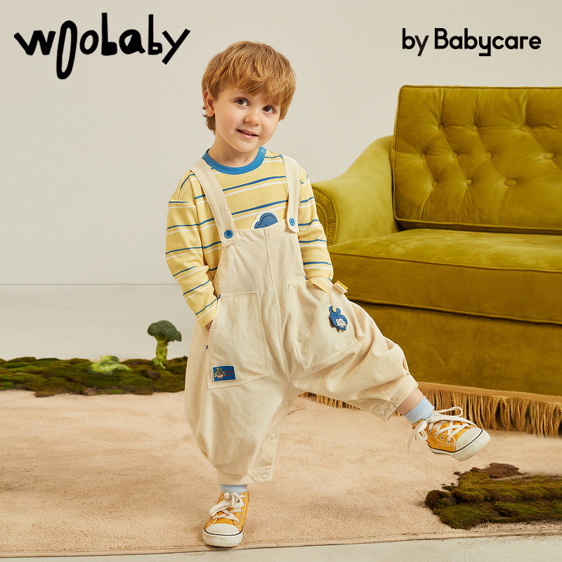 babycare童装男童女宝宝灯芯绒裤子 woobaby裤子
