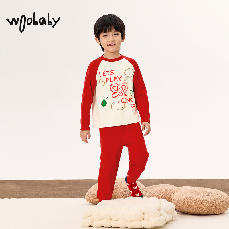 3A抑菌奶酪蛋白|woobaby儿童内衣套装男女童24冬季T恤打底衫裤子,淘宝优惠券,粉丝福利购,淘宝优惠卷