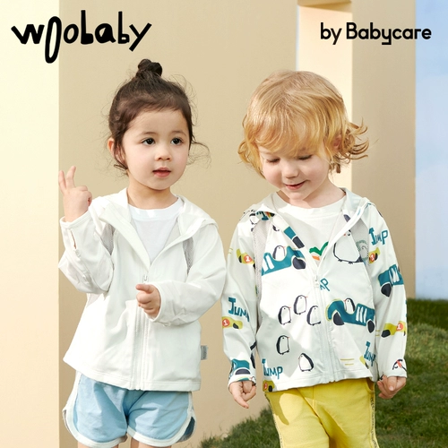 woobaby Детский солнцезащитный крем, детская летняя шелковая тонкая одежда для защиты от солнца подходит для мужчин и женщин, УФ-защита