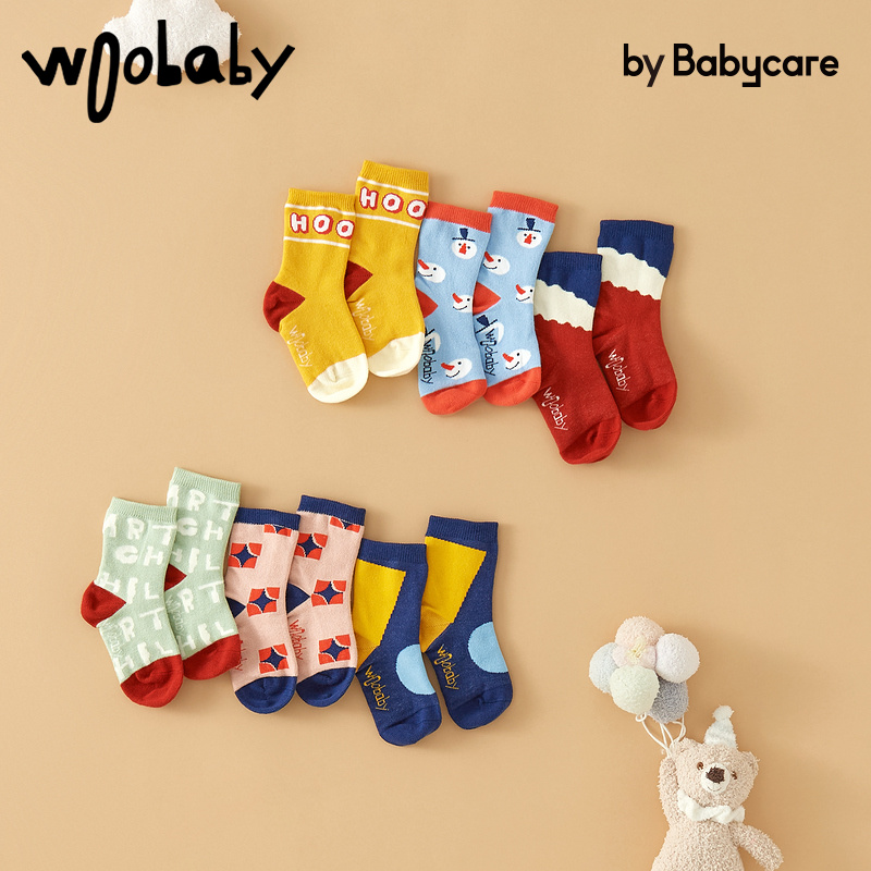 babycare woobaby男女童婴儿袜子 woobaby儿童袜子(0-16岁)