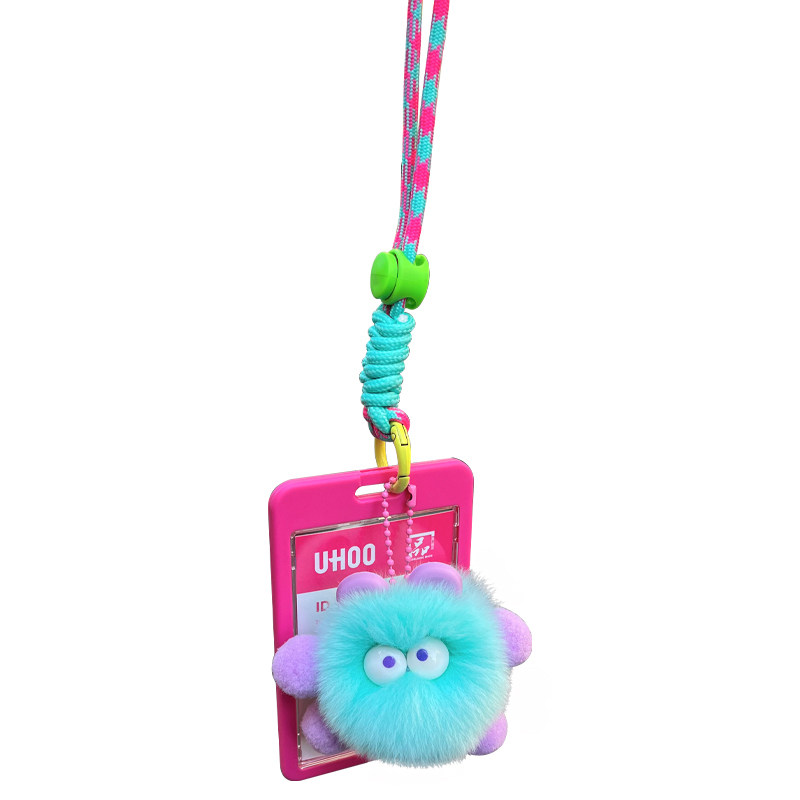 ins多巴胺煤球挂脖卡套公交饭卡校园卡门禁明星卡片工牌透明卡包,淘宝优惠券,粉丝福利购,淘宝优惠卷