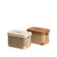 Large capacity handmade jute woven storage box with lid
