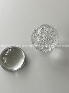 极简艺术气泡玻璃水晶球家居摆件饰品道具圆形轻奢简约