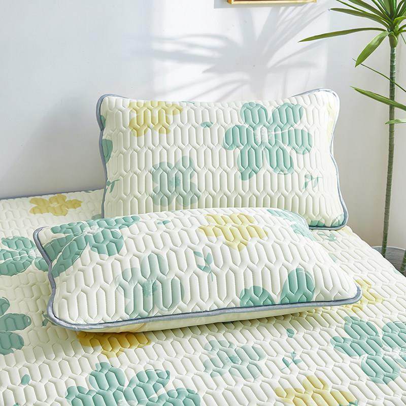 夏季乳胶凉席四件套夏凉被床上冰丝席空调席夏被可机洗床裙款席子,淘宝优惠券,粉丝福利购,淘宝优惠卷