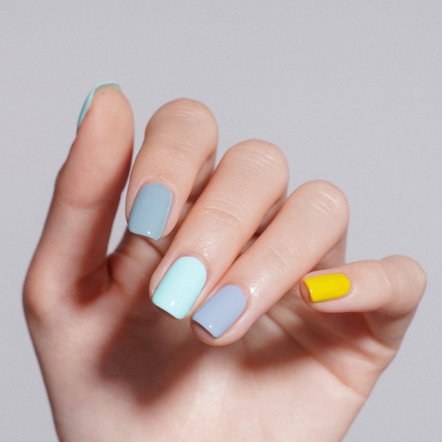 UNNA blue haze gray nail polish