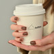 UNNA temperament whitening caramel latte nail polish