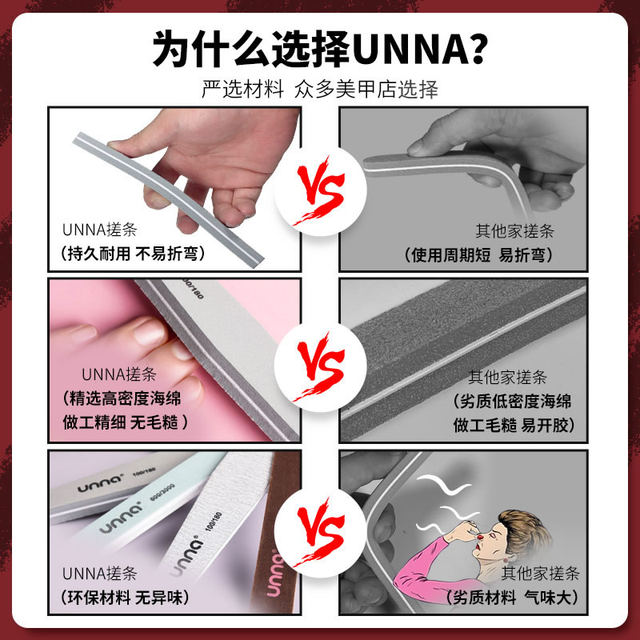 Unna nail polishing strips for nail art