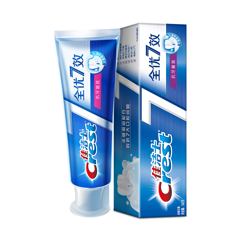 聚划算百亿补贴：Crest 佳洁士 全优7效 抗牙菌斑 牙膏 140g