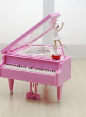 可爱跳舞女孩钢琴音乐盒 迷你小号八音盒礼物 女生生日礼品定制