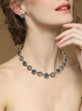 项链女时尚韩国百搭复古锁骨颈链欧美夸张气质装饰项链定制