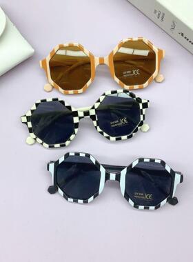 时尚PC框架儿童太阳镜包好可爱凹造型炸街小孩墨镜潮定制